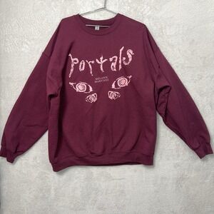 Melanie Martinez Portals Crew Neck Sweatshirt Women's Size 2XL Maroon